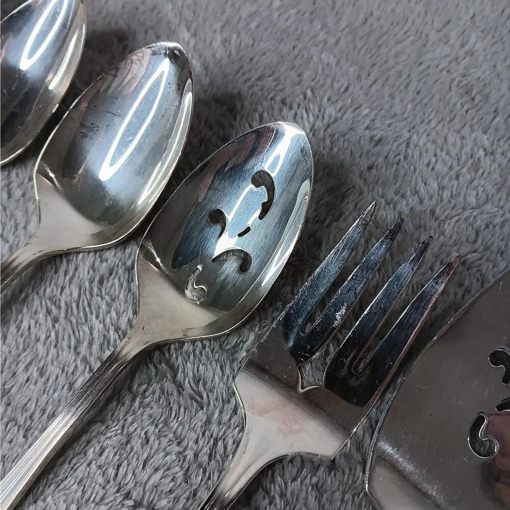 Oneida Silversmiths 6 Piece Hostess Serving Set Clairhill Fairhill Pattern